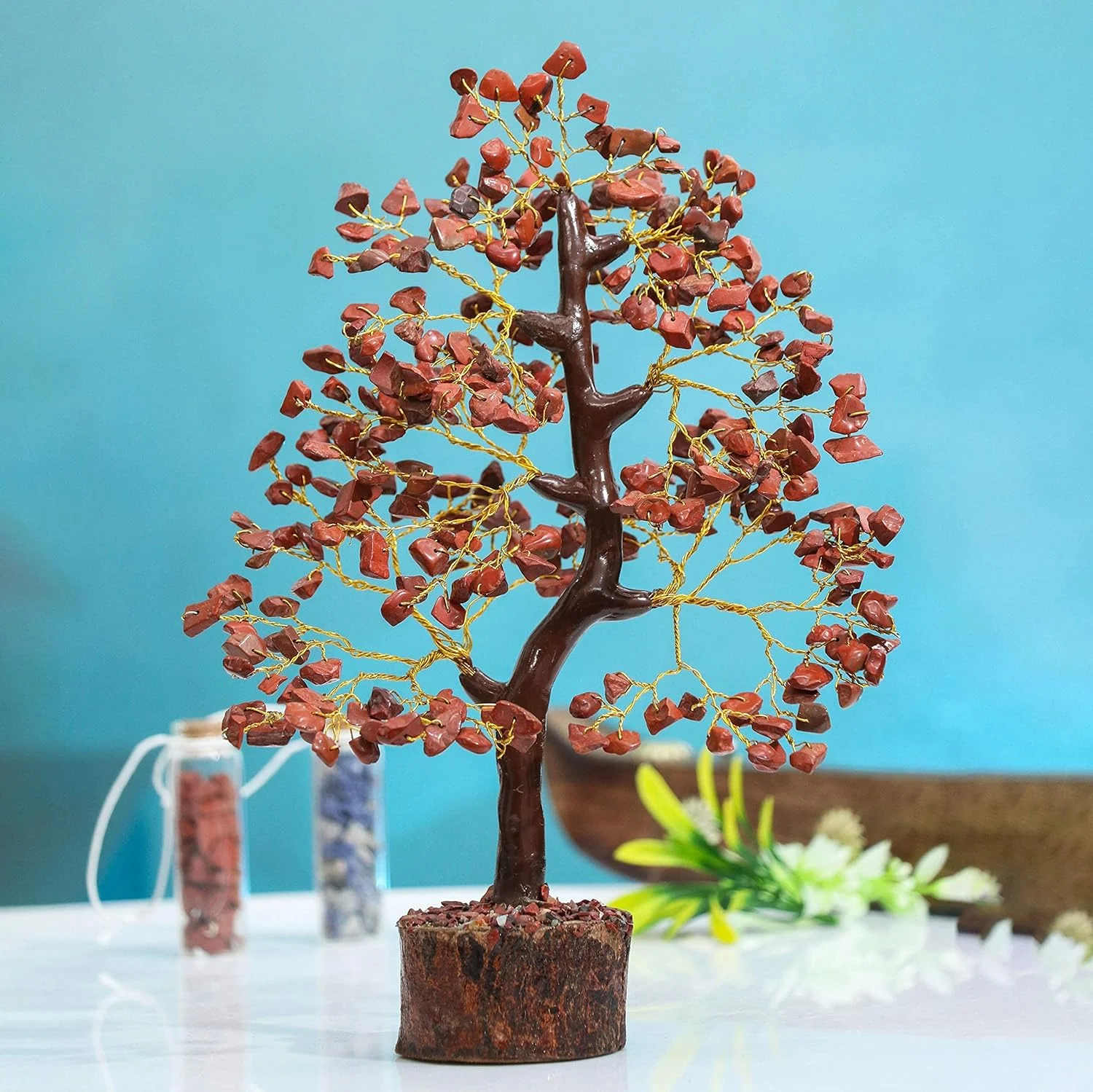 RED JASPER CRYSTAL TREE